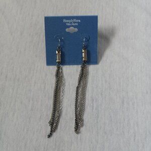 Vera Wang Drop Chain Earrings
